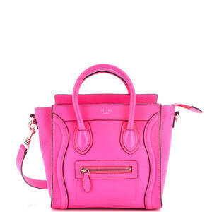 Celine Nano Luggage Bag Grainy Leather